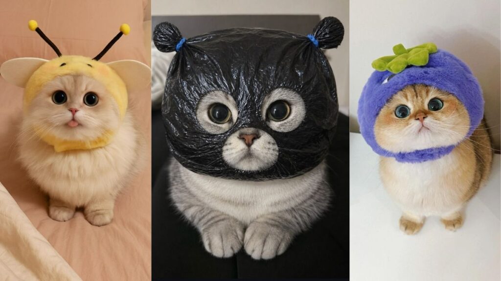 Ảnh mèo vô tri cute
