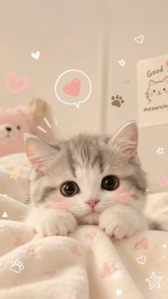 999+ Ảnh Mèo Cute, Hình Mèo Dễ Thương, Vô Tri Đẹp Nhất 5 Hình mèo dễ thương, đáng yêu làm hình nền