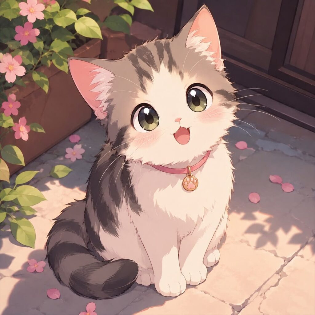 Ảnh mèo hoạt hình cute, dễ thương