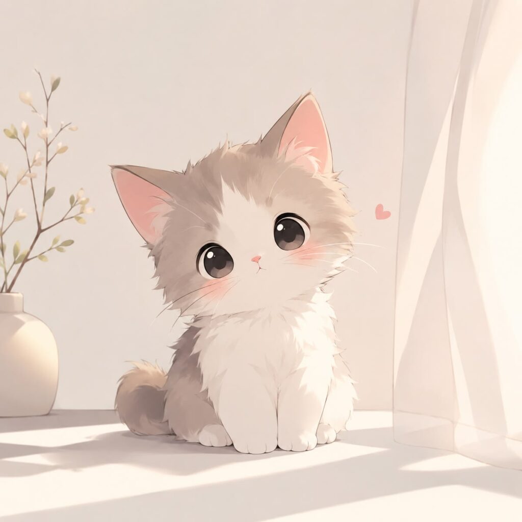 Ảnh mèo cute hoạt hình