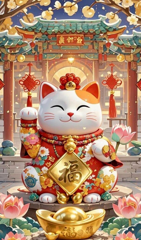 100+ Ảnh Mèo Thần Tài May Mắn, Cực Nét 4K Cho Điện Thoại, PC 5 Ảnh nền mèo thần tài đáng yêu, cute