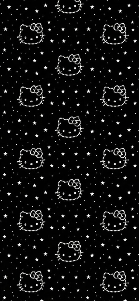 250+ Hình Nền Điện Thoại Hello Kitty Đẹp, Cute, Mới Nhất 2026 15 Ảnh Hello Kitty màu đen cá tính làm hình nền điện thoại