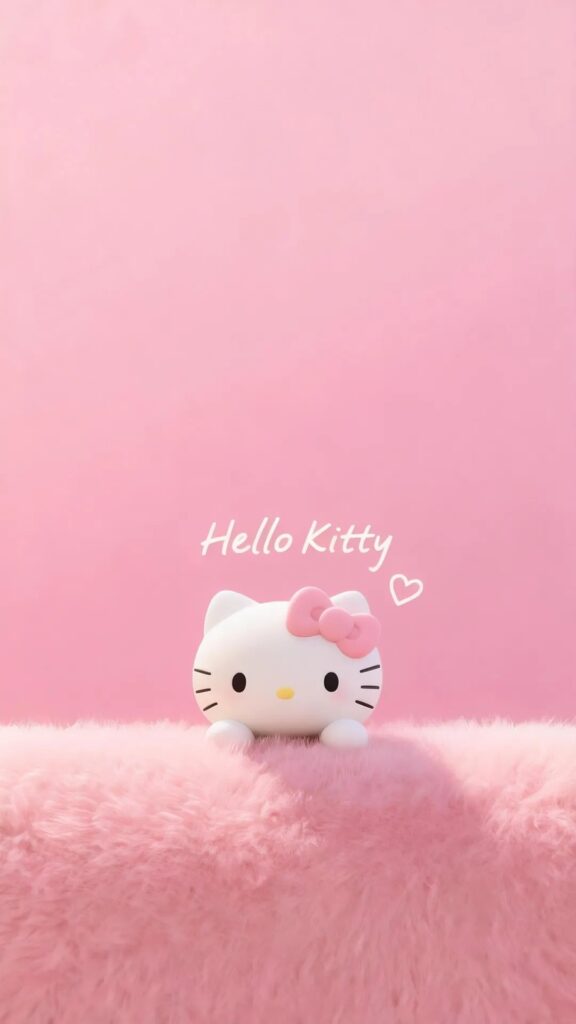 250+ Hình Nền Điện Thoại Hello Kitty Đẹp, Cute, Mới Nhất 2026 8 Hình nền điện thoại Hello Kitty màu hồng