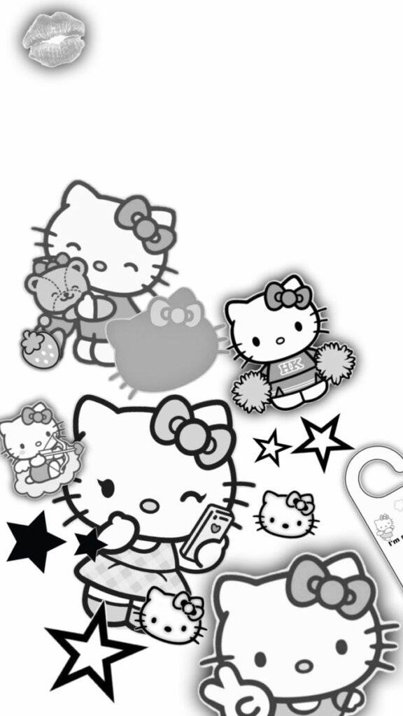 999+ Hình Nền Hello Kitty Màu Trắng Đẹp, Cute Nhất 2026 11 Ảnh Hello Kitty màu trắng đen sắc nét, full HD cho smartphone