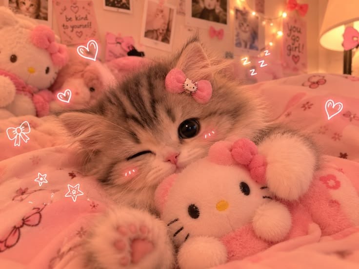 Ảnh mèo dễ thương cute cho máy tính