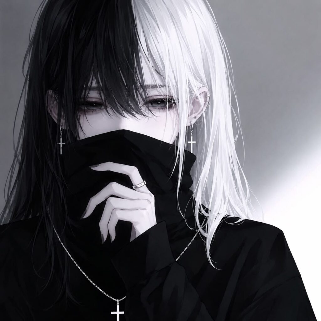 150+ Avatar Đen Trắng Anime Nữ Buồn, Đẹp Tê Tái 6 Hình trắng đen avatar anime nữ buồn lạnh lùng